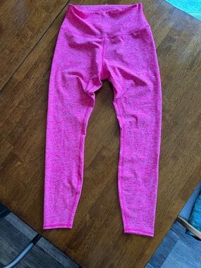 ALO Yoga Hot Pink Heathered High-Rise Leggings
